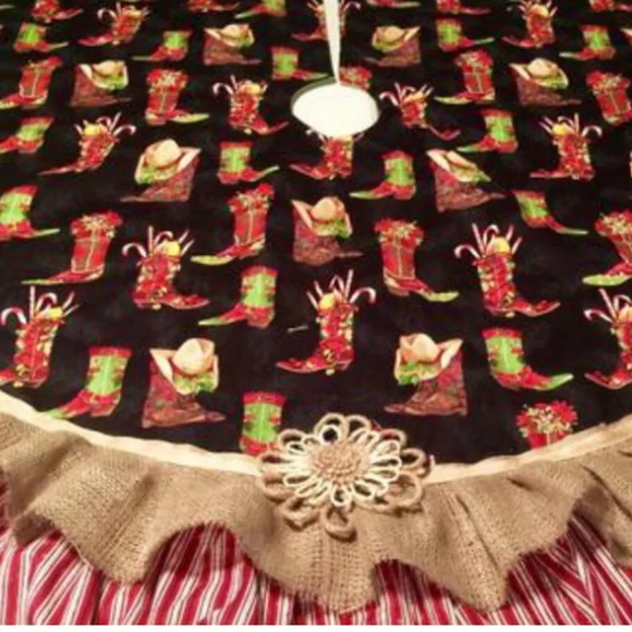 Custom Made 62” Christmas Tree Skirt - Picture 3 of 9